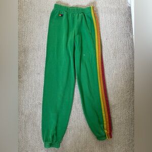 Aviator Nation Green Kids Sweatpants